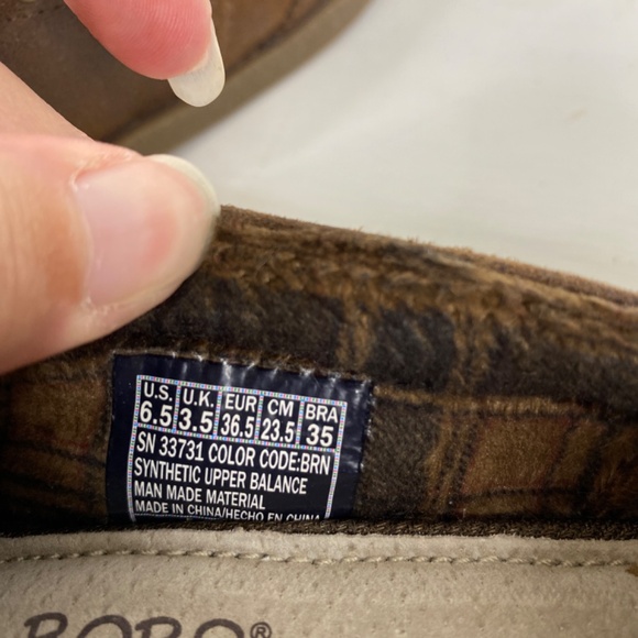 SKECHERS BOBS Chill Lux ButtonUp Slip On-Brown 6.5 Vegan Leather - Picture 10 of 13